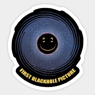 Black Hole First Picture Funny Humor Sticker